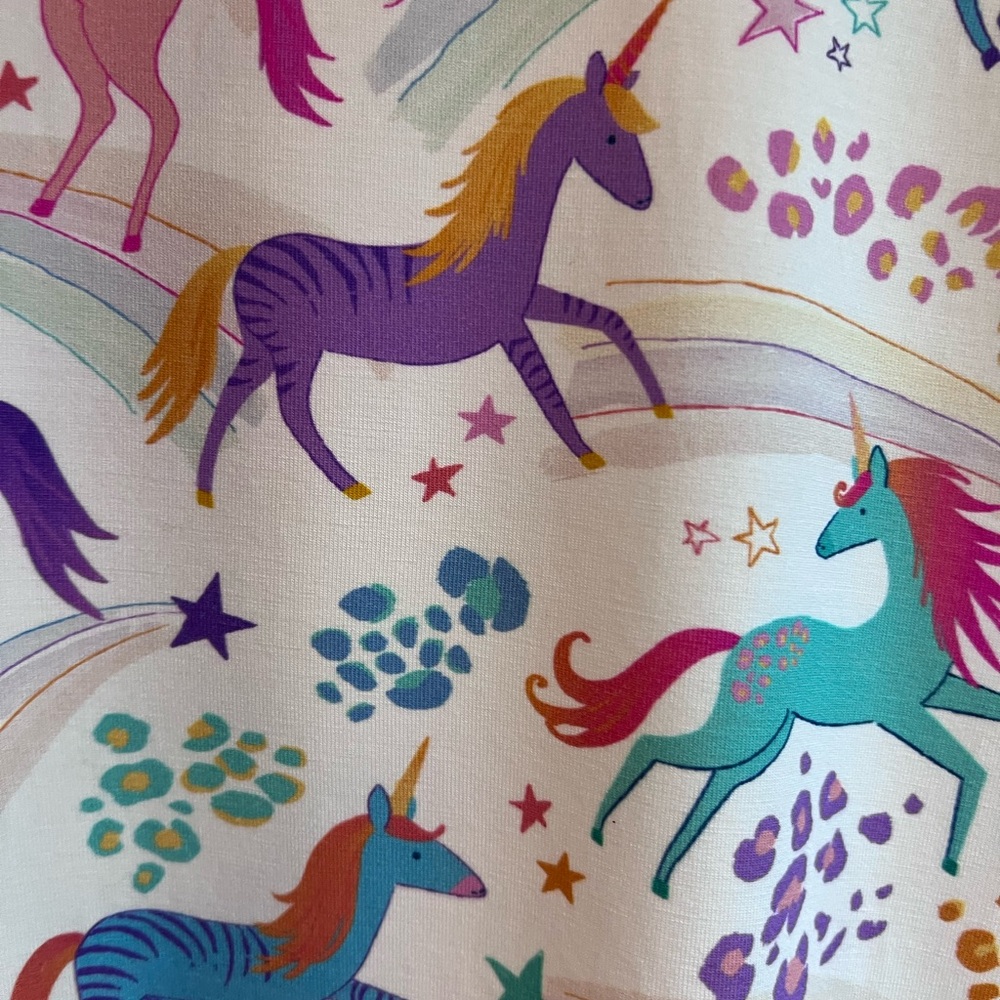 Little Sleepies Unicorn Magic Two Piece Short Sleeve & Short Pajama Set 12-18M - Picture 4 of 8